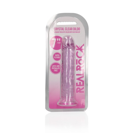 STRAIGHT REALISTIC DILDO WITH SUCTION CUP - 7' / 18