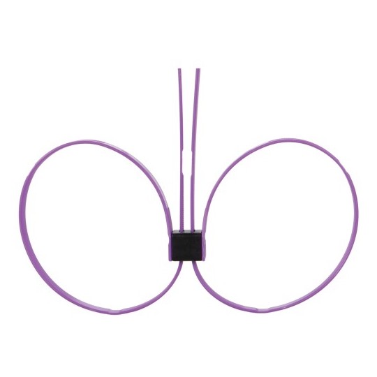 ALGEMAS DESCARTÁVEIS DE PLÁSTICO OUCH! ZIP TIE CUFFS EXTENDED ROXAS