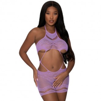 SEAMLESS CROTCHLESS ROMPER - ONE SIZE - LAVENDER