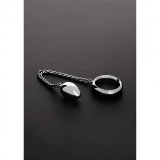 ANEL PARA O PÉNIS DONUT COM OVO ANAL 1.8 X 1.8 / 45/45 MM STEEL