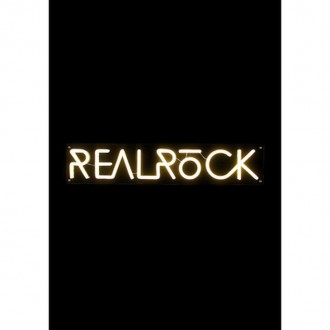 REALROCK - NEON BOX SIGN - WARM WHITE