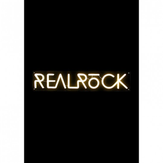 REALROCK - NEON BOX SIGN - WARM WHITE