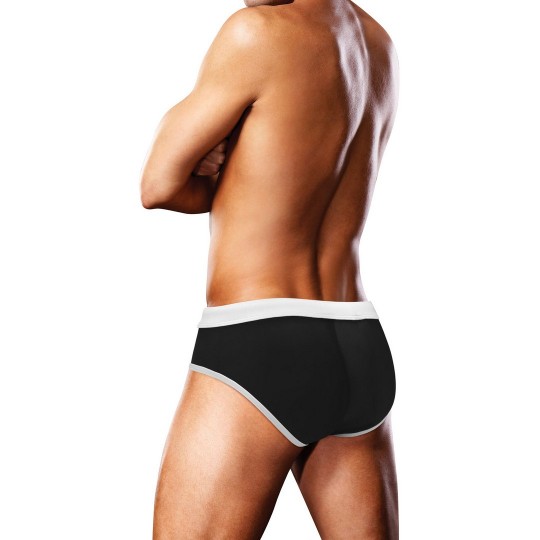 SWIM BRIEF - BLACK OVERSIZED PAW - X