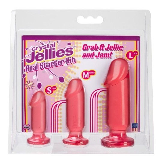 KIT CON PLUGS ANALES ANAL STARTER KIT ROSA