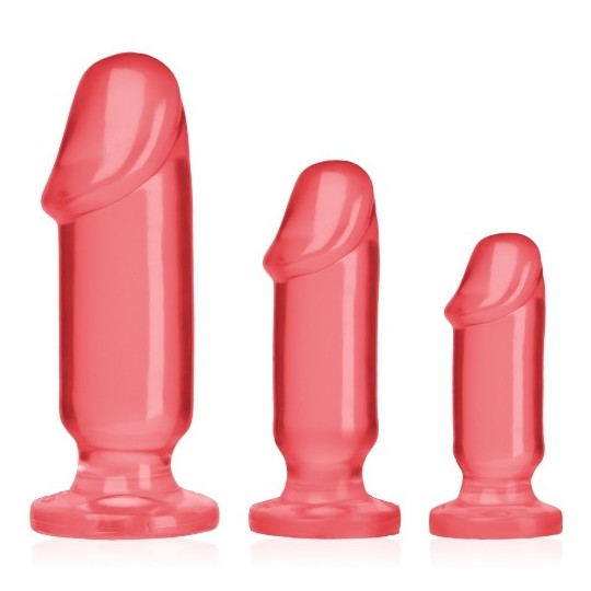 KIT CON PLUGS ANALES ANAL STARTER KIT ROSA