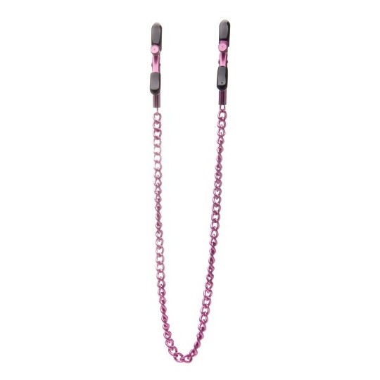 PINZAS PARA PEZONES OUCH! ADJUSTABLE NIPPLE CLAMPS ROSA