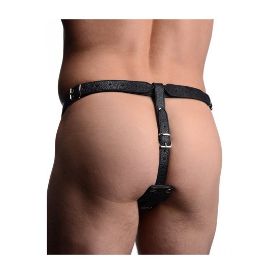 MEN\'S HARNESS WITH SILICONE BUTT PLUG