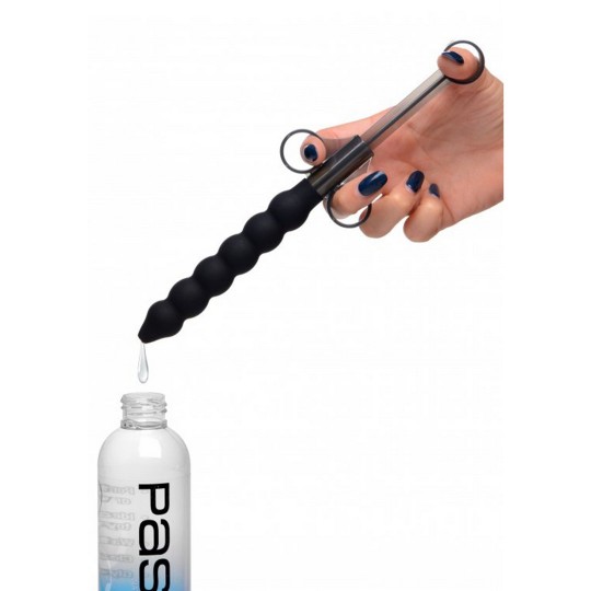 LUBRICANT LAUNCHER WITH SILICONE BEADS