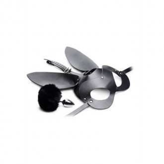 BUNNY TAIL - ANAL PLUG AND MASK SET