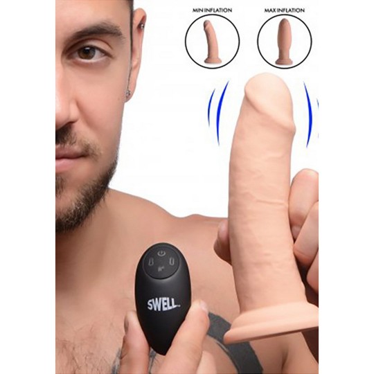 SWELL - НАДУВНОЙ И ВИБРИРУЮЩИЙ СИЛИКОНОВЫЙ ФАЛЛОИМИТАТОР - 7 / 18 СМ