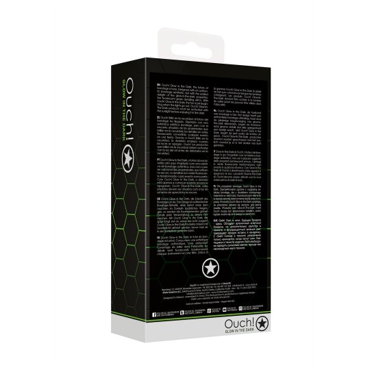 COLEIRA COM TRELA GLOW IN THE DARK OUCH!