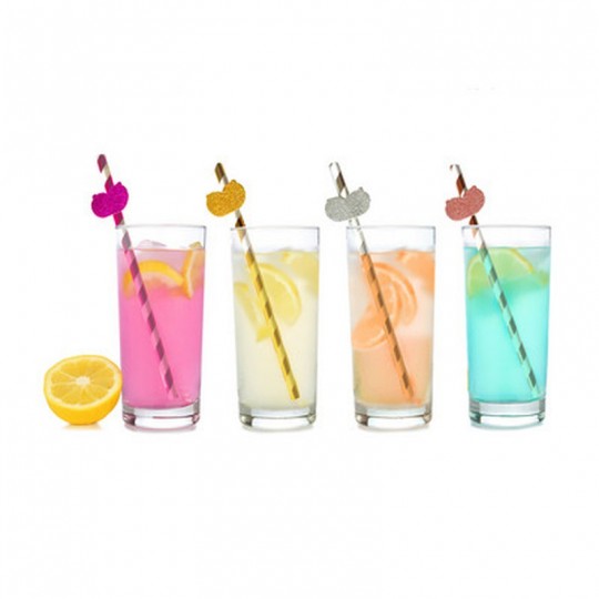 GLITTERATI - BOOBIE TALL PARTY STRAWS