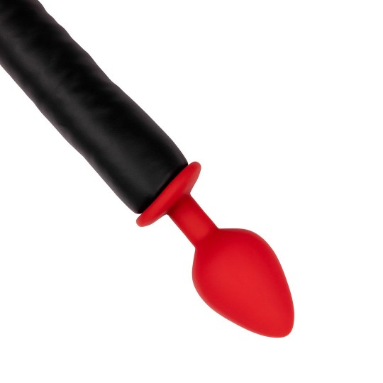 PLUG ANALE IN SILICONE BLACK ROSSO OUCH!