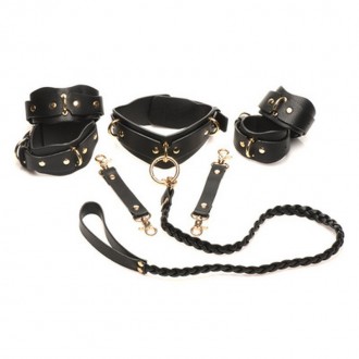 SET DA 6 PEZZI LOVER'S RESTRAINTS NERO XR BRANDS