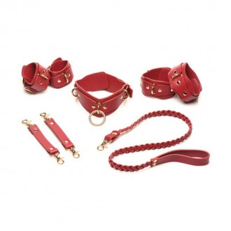 SET DA 6 PEZZI LOVER'S RESTRAINTS ROSSO XR BRANDS