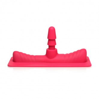 SADDLE ADAPTER WITH DILDO - PINK/FLESH