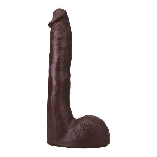 DILDO ULTRASKYN REALÍSTICO PRESSURE - 10&quot; / 25 CM - CHOCOLATE DOC JOHNSON