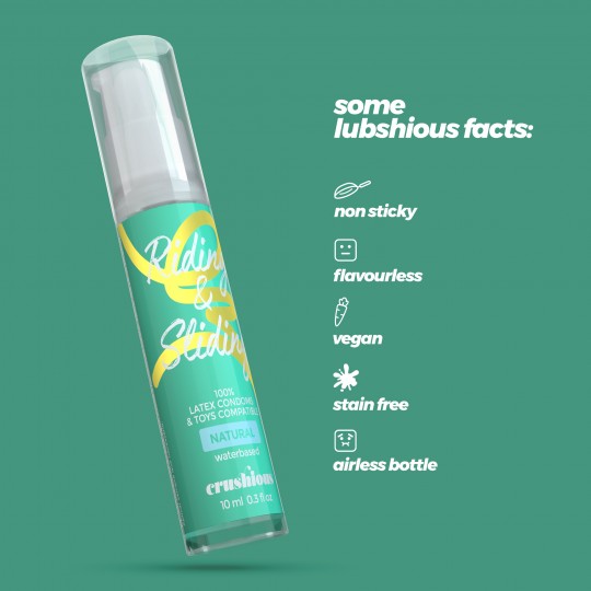 GELÉE LUBRIFIANTE RIDING &amp; SLIDING À BASE D'EAU CRUSHIOUS 10ML