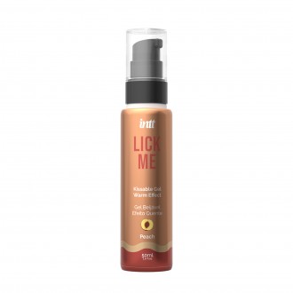 INTT LICK ME KISSABLE GEL С ТЕПЛОВЫМ ЭФФЕКТОМ И АРОМАТОМ ПЕРСИКА 50 МЛ