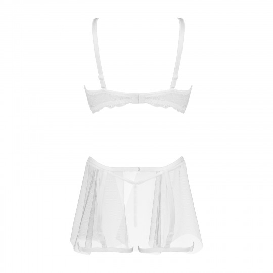 CONJUNTO DE 3 PEÇAS PEONY BLANCO BEAUTY NIGHT FASHION