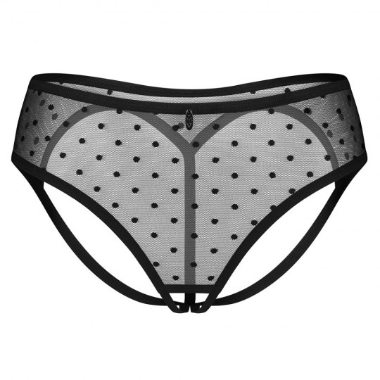 OBSESSIVE CROTCHLESS PANTIES NUITES BLACK
