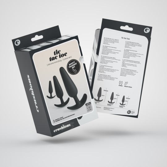 TIC TAC TOE SET DE PLUGS ANALES PARA ENTRENAMIENTO CRUSHIOUS