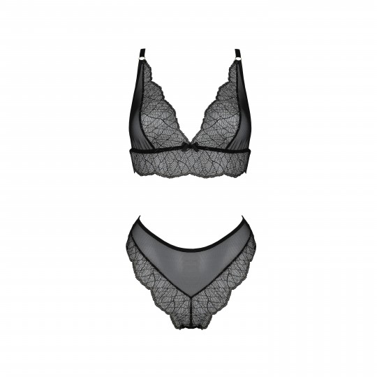 CONJUNTO DE 2 PIEZAS AMBERLY NEGRO PASSION
