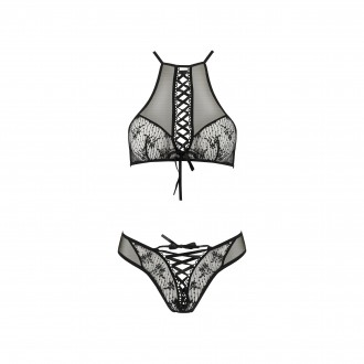 ENSEMBLE 2 PIÈCES AZALIA NOIR EROTIC LINE PASSION