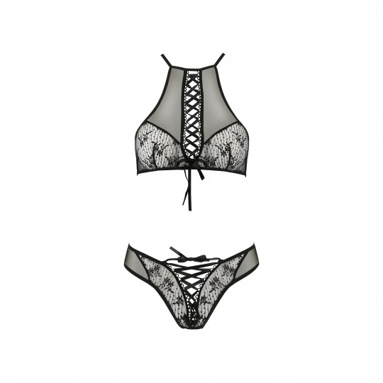 ENSEMBLE 2 PIÈCES AZALIA NOIR EROTIC LINE PASSION