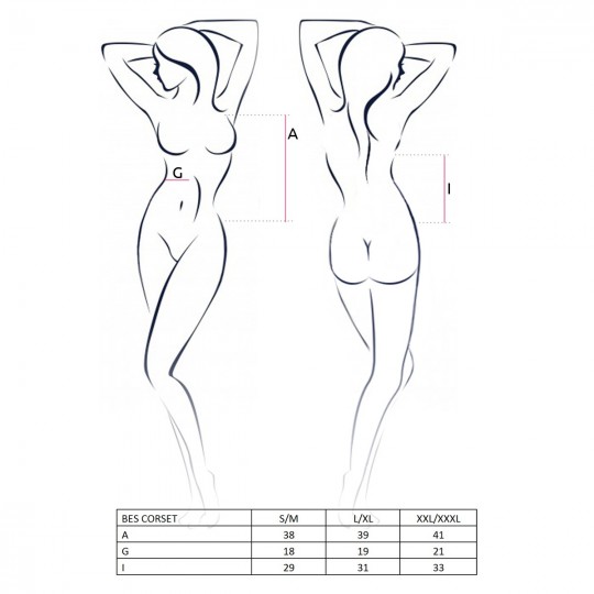 BES CORSET BLACK  - PASSION