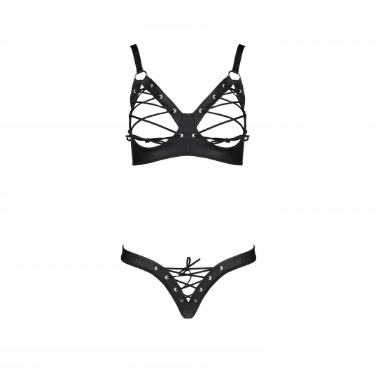 ENSEMBLE 2 PIÈCES CELIN BIKINI NOIR TAILLE REINE PASSION
