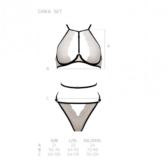 ENSEMBLE 2 PIÈCES CHIKA BEIGE DEVIL COLLECTION PASSION