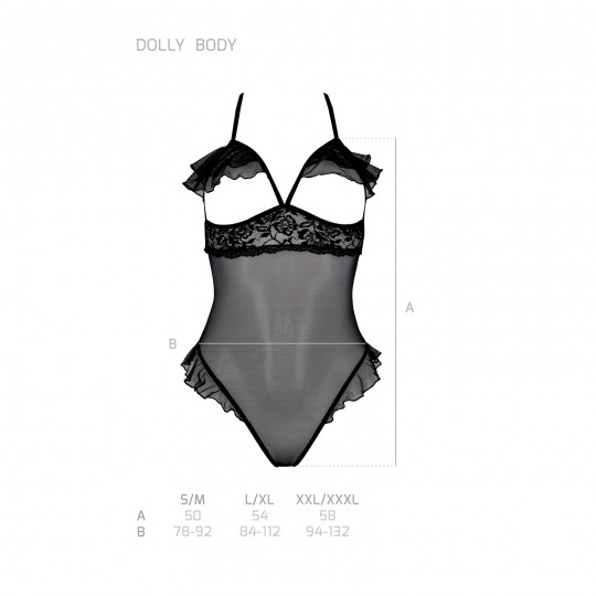 PASSION EROTIC LINE DOLLY TEDDY BLACK
