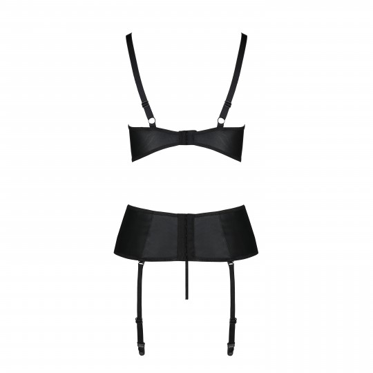 CORSET ET STRING JANNIES NOIR PASSION