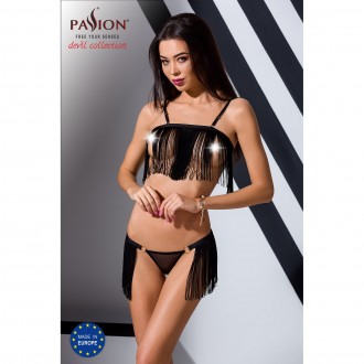 PASSION DEVIL COLLECTION KASSANDRA 2 PIECE SET BLACK
