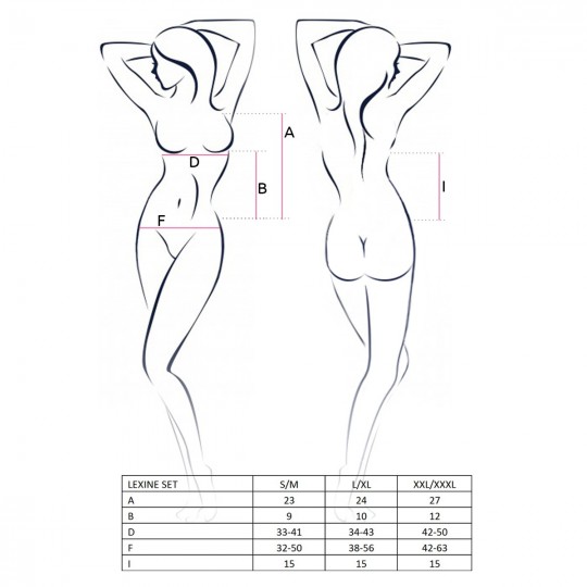 КОМПЛЕКТ LEXINE ЧЕРНЫЙ - СТРАСТЬ