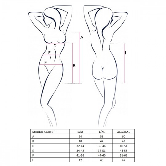 MADDIE CORSET BLACK  - PASSION