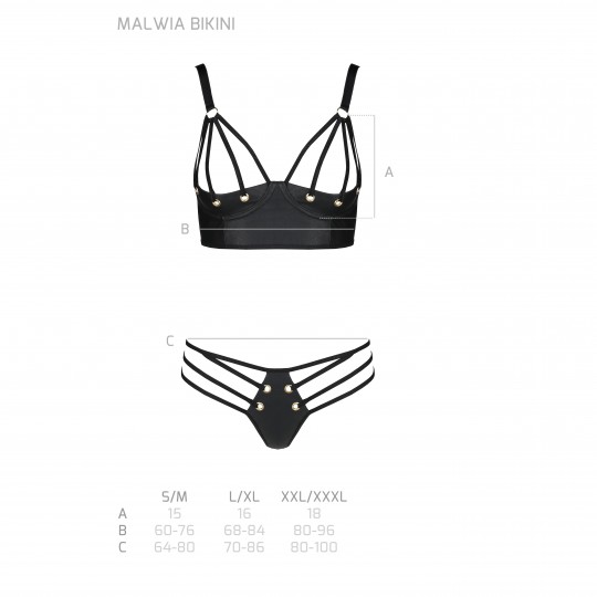 MALWIA BIKINI BLACK  - PASSION