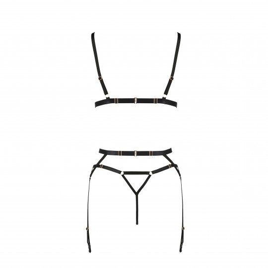 PASSION DEVIL COLLECTION MEGGY SET 3 PIECE BLACK