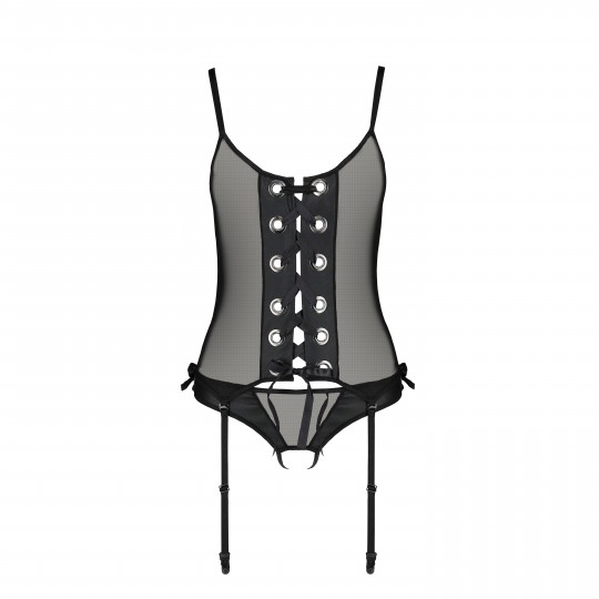 NESSY CORSET BLACK  - PASSION