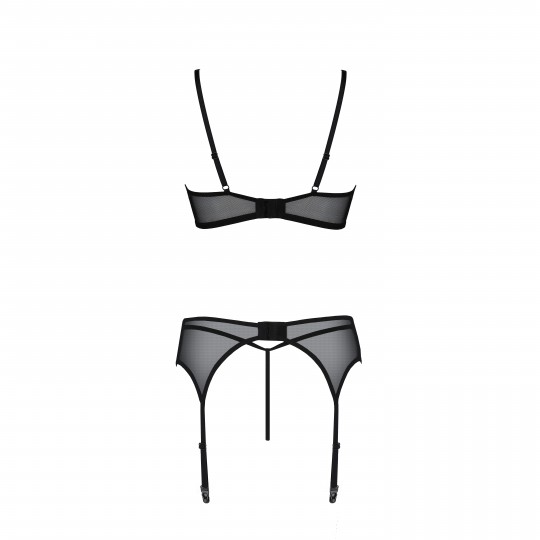 КОМПЛЕКТ PRIMULA С ОТКРЫТЫМ БЮСТГАЛЬТЕРОМ ЧЕРНЫЙ - ECO PAS