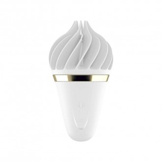 STIMULATEUR CLITORIDIEN LAYONS SWEET TREAT AVEC USB CHARGEUR BLANC/OR SATISFYER