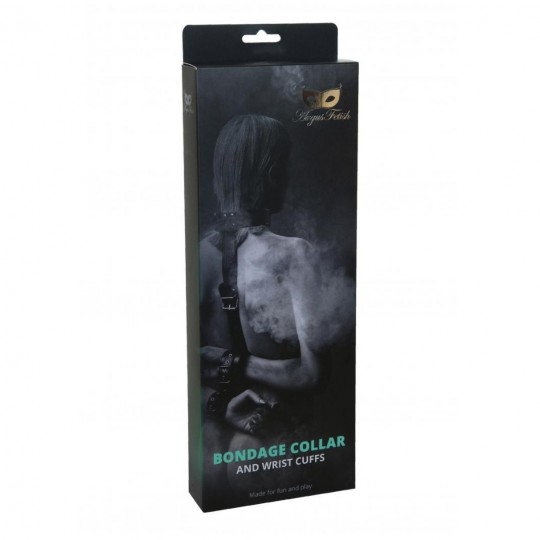 ФЕТИШ-ОШЕЙНИК ARGUS С МАНЖЕТАМИ WIRST