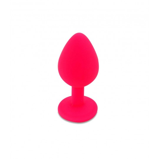 PLUG ANALE IN SILICONE CON GIOIELLO ROSA CANDY LUST