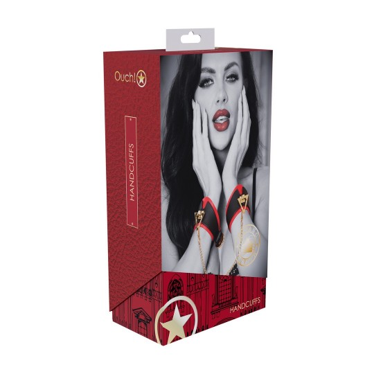 MILAN COLLECTION - HANDCUFFS - BLACK/RED