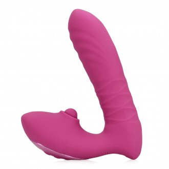 LOVELINE THRUSTING AND TAPPING VIBRATOR PINK