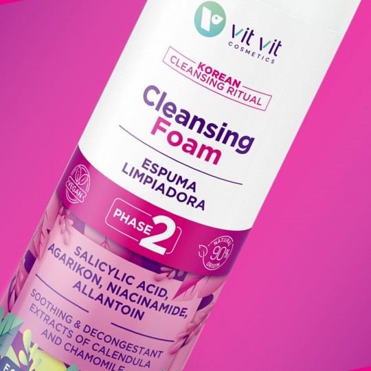 SCHIUMA DI PULIZIA KOREAN BEAUTY NOURISHING AND CLEANSER BALM VIT VIT COSMETICS 150ML