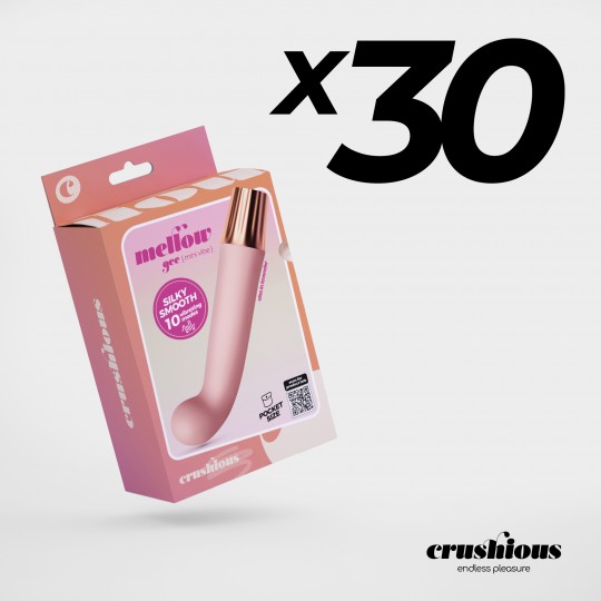 PACK DE 30 MINI VIBRADOR MELLOW GEE ROSA CRUSHIOUS