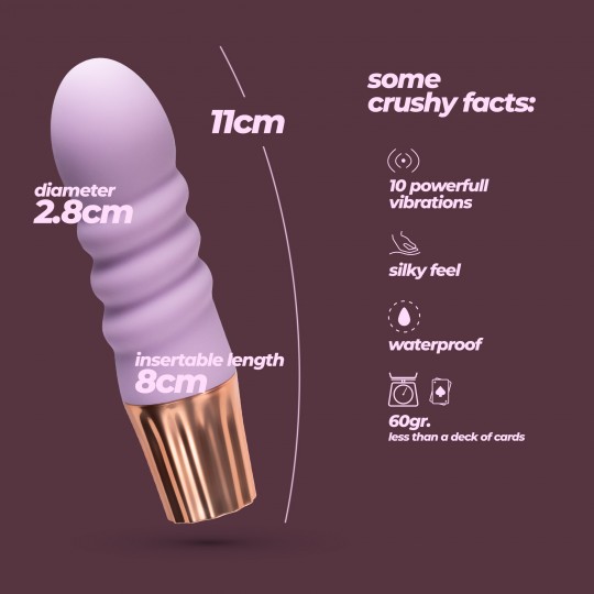 CRUSHIOUS MELLOW BUBBLES MINI VIBRATOR LAVENDER
