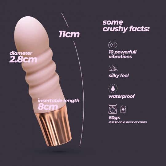 CRUSHIOUS MELLOW BUBBLES MINI VIBRATOR PINK